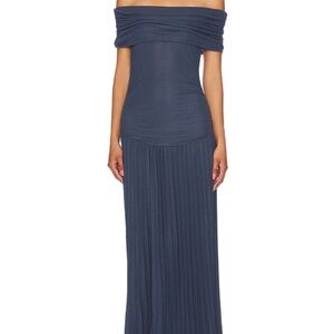 Lioness Strapless Navy Dress